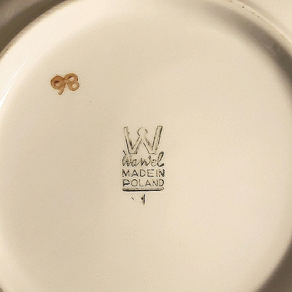 {Wawel Poland}🥀Vintage Porcelain Soup Set, Rose+Stem Pattern - Picture 6 of 6